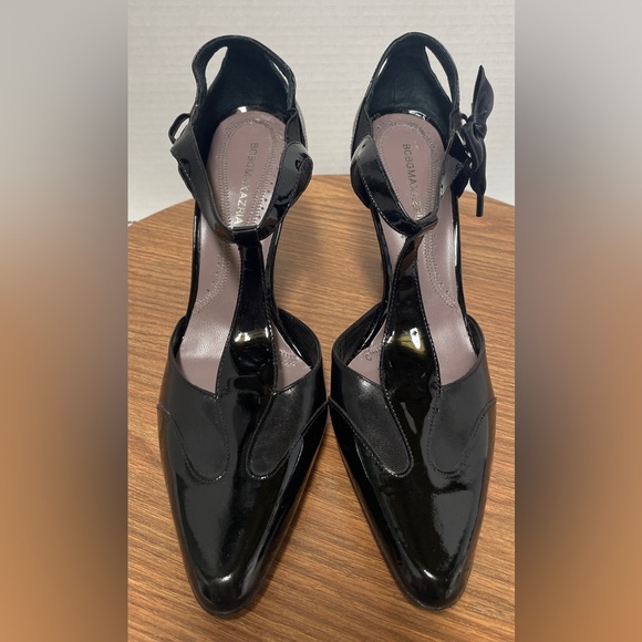 BCBG Maxazria Black Patent Leather MaryJane Heels NWOT Sz 7 - Picture 1 of 7
